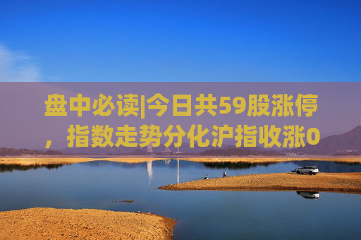 盘中必读|今日共59股涨停，指数走势分化沪指收涨0.44%，华为、国企改革概念持续活跃