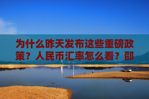 为什么昨天发布这些重磅政策？人民币汇率怎么看？邵宇这样说  第1张