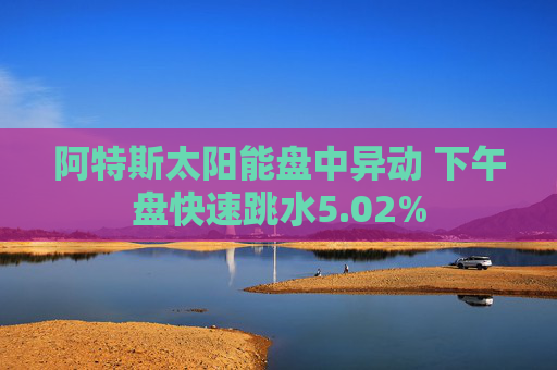 阿特斯太阳能盘中异动 下午盘快速跳水5.02%