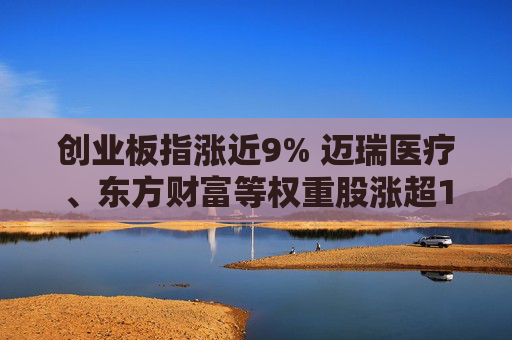 创业板指涨近9% 迈瑞医疗、东方财富等权重股涨超10%