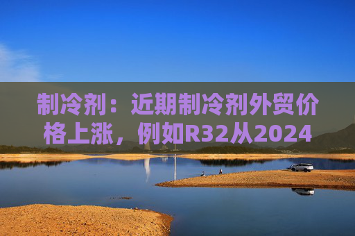 制冷剂：近期制冷剂外贸价格上涨，例如R32从2024年8月下旬的27000元涨至9月初的30000元