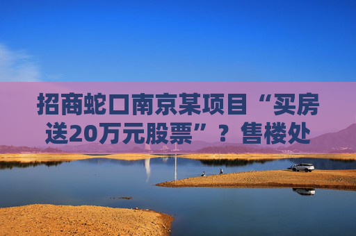 招商蛇口南京某项目“买房送20万元股票”？售楼处回应：目前活动已下架  第1张