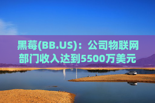 黑莓(BB.US)：公司物联网部门收入达到5500万美元，同比增长12%  第1张