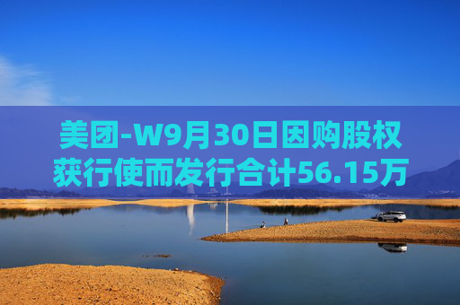 美团-W9月30日因购股权获行使而发行合计56.15万股