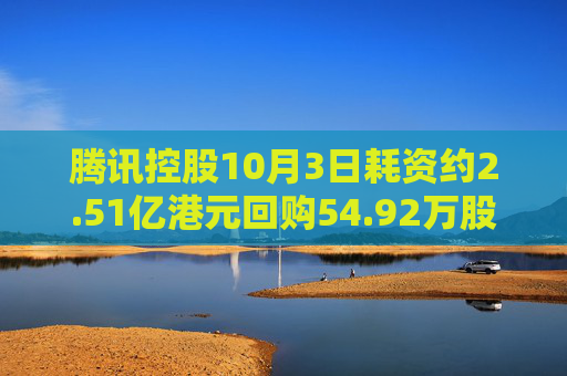 腾讯控股10月3日耗资约2.51亿港元回购54.92万股