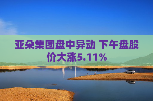 亚朵集团盘中异动 下午盘股价大涨5.11%