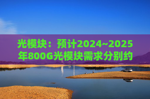 光模块：预计2024~2025年800G光模块需求分别约900万只、1800万只