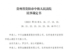 中天金融重整方案出炉：剥离地产聚焦证券、保险，五年内或实现重新上市